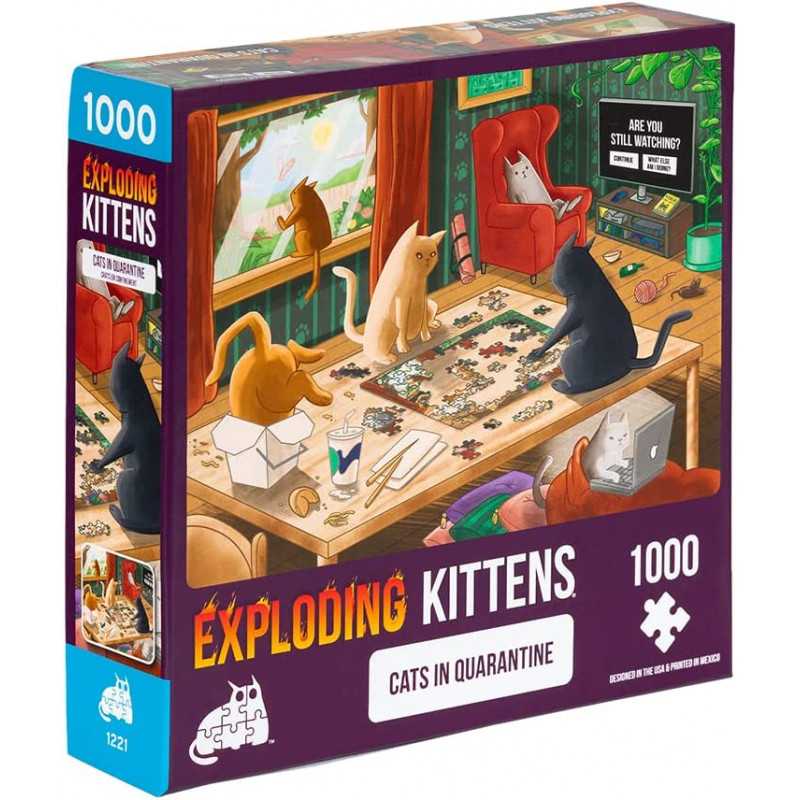 Puzzle 1000 pzs. Exploding Kittens, Cats in Quarantine