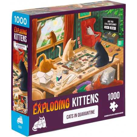 Puzzle 1000 pzs. Exploding Kittens, Cats in Quarantine