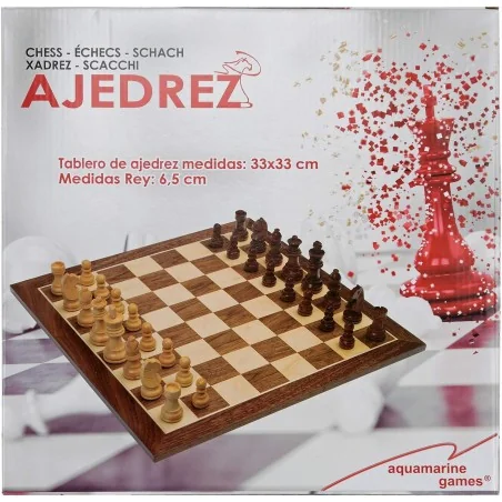 TABLERO AJEDREZ Y PIEZAS STAUNTON