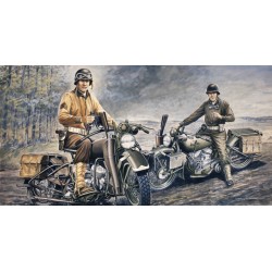 MODELO 1:35 US MOTORCYCLES WWII