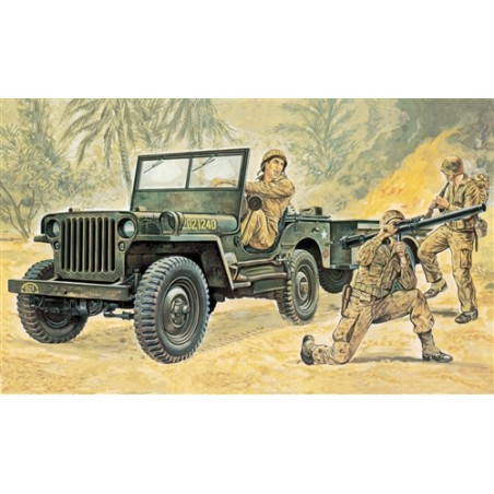 MODELO 1:35 JEEP WILLYS MB (with trailer)