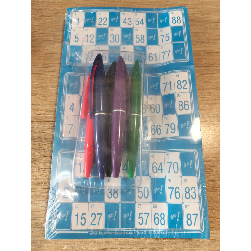 CARTONES LOTTO PARA 90 BOLAS