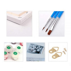 KIT PAINT BY NUMBERS VENTANA AZUL 50x65