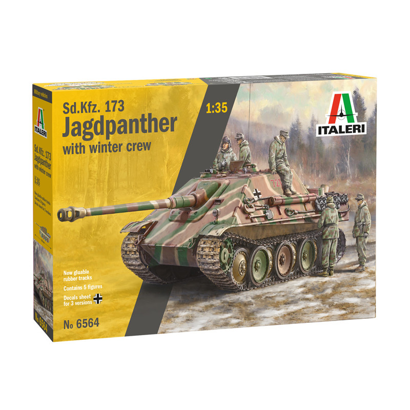 MODELO 1:35 Sd.Kfz.173 JAGDPANTHER with winter crew