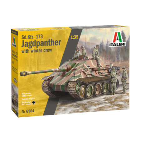 MODELO 1:35 Sd.Kfz.173 JAGDPANTHER with winter crew