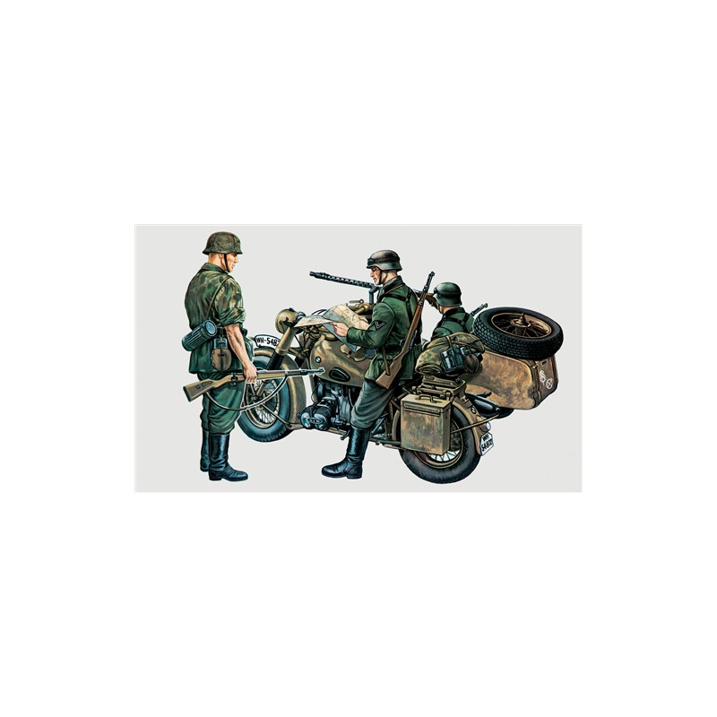 MODELO 1:35 BMW R75 WITH SIDECAR