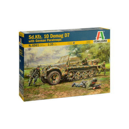MODELO 1:35 Sd.Kfz. 10 DEMAG D7 with paratroopers