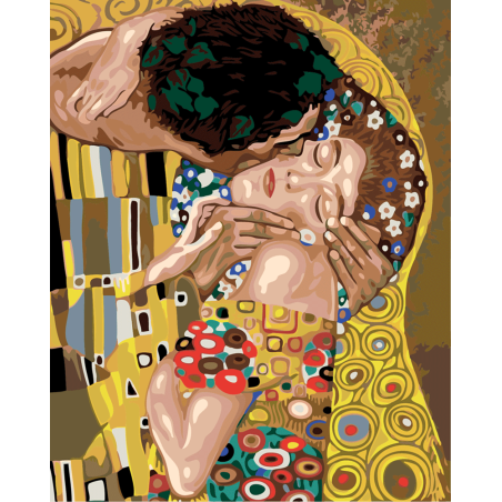 KIT PAINT BY NUMBERS EL BESO - KLIMT 50X65