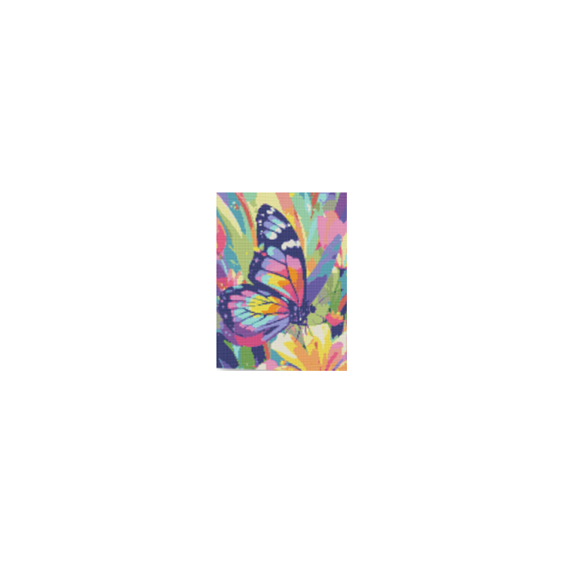 KIT DIAMOND PAINTING CON BASTIDOR MARIPOSA SERENA 30X40
