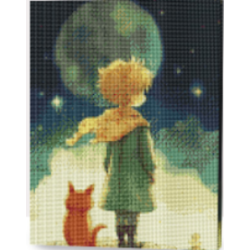 KIT DIAMOND PAINTING CON BASTIDOR PRINCIPITO SANADOR 30x40