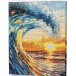 KIT DIAMOND PAINTING CON BASTIDOR VIBRA MARINA 30x40