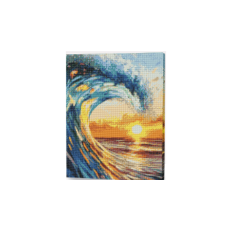 KIT DIAMOND PAINTING CON BASTIDOR VIBRA MARINA 30x40