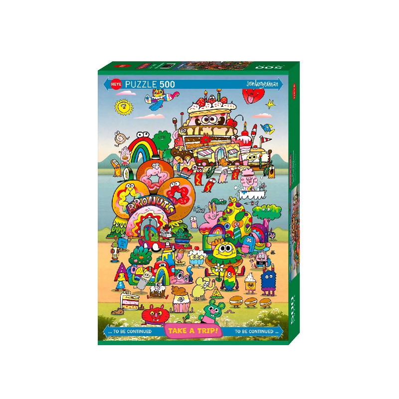 Puzzle 500 pzs. Take a Trip! With Jon Burgerman