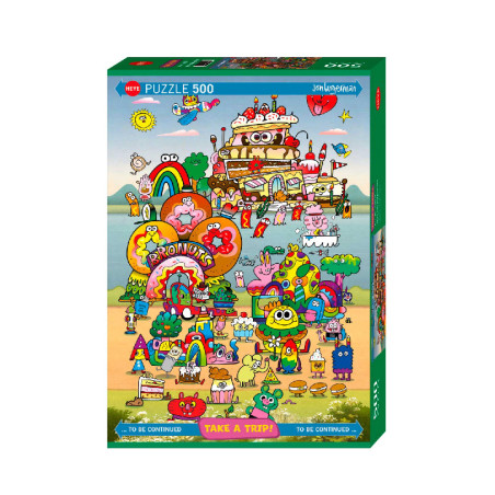 Puzzle 500 pzs. Take a Trip! With Jon Burgerman