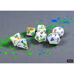 SET DE 7 DADOS BRUSH BREEZY C/AZUL