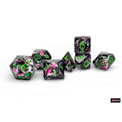 SET DE 7 DADOS BRUSH PAINTBALL C/VERDE