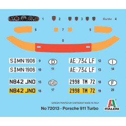 MODELO 1:24 COMPLETE SET FOR MODELING: PORSCHE 911 TURBO