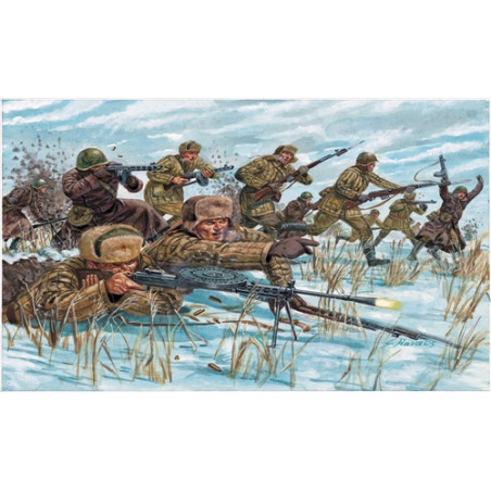 MODELO 1:72 WWII-RUSSIAN INFANTRY (WINTER UNIF)