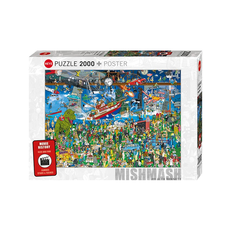 Puzzle 2000 pzs. MISHMASH, Movie History