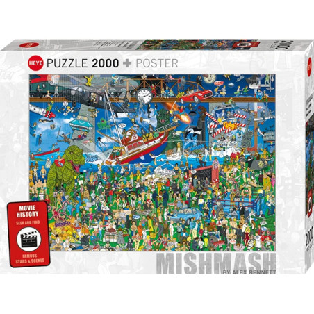 Puzzle 2000 pzs. MISHMASH, Movie History