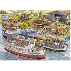 Puzzle 1000 pzs.GOBEL & KNORR, Boatyard