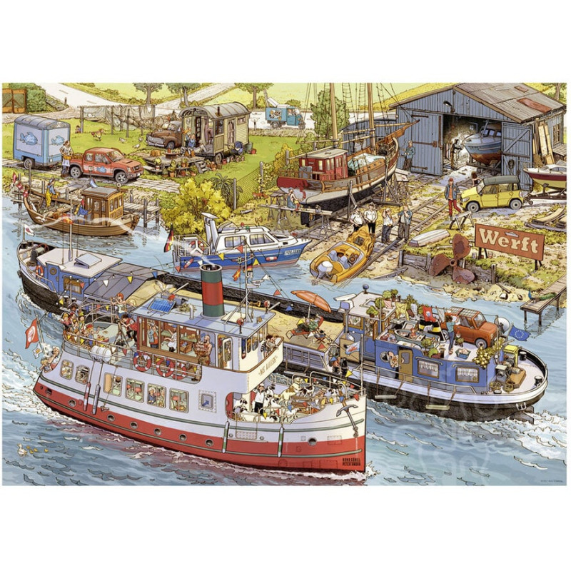 Puzzle 1000 pzs.GOBEL & KNORR, Boatyard