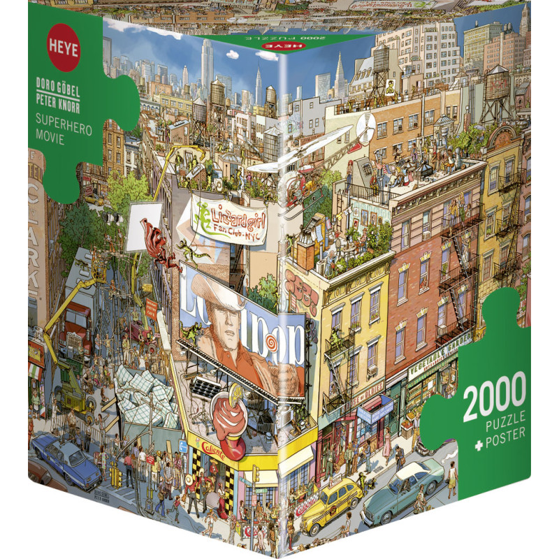 Puzzle 2000 pzs.GOBEL & KNORR, Superhero Movie