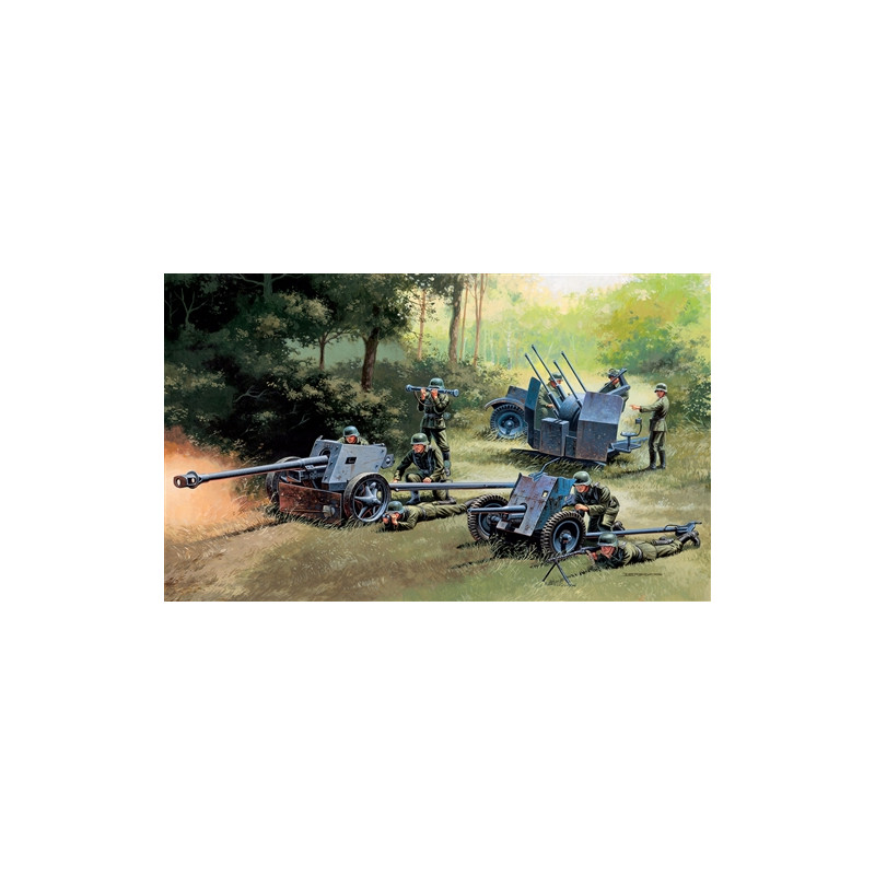 MODELO 1:72 GERMAN GUNS SET: PAK35-PAK40-FLAK38