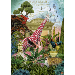 Puzzle 1000 pzs. FAUNA FANTASIES, Giraffolove