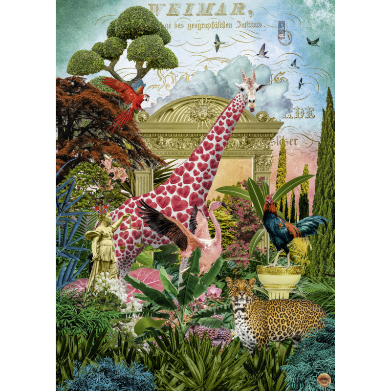 Puzzle 1000 pzs. FAUNA FANTASIES, Giraffolove
