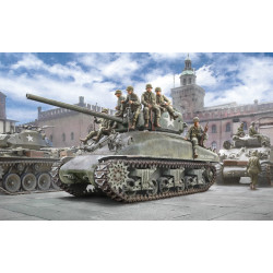 MODELO 1:35 M4A1 SHERMAN wiith infantry