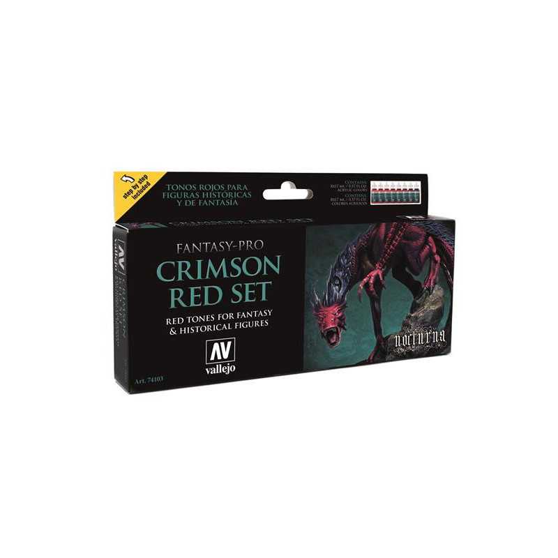 FANTASY-PRO CRIMSON RED SET8x17ml.