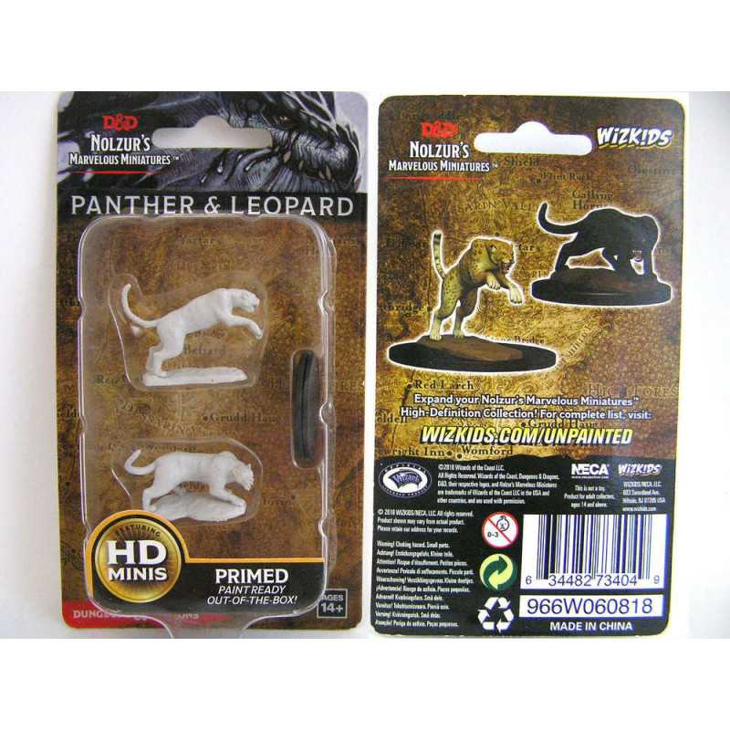 MINIATURAS D&D: PANTHER & LEOPARD
