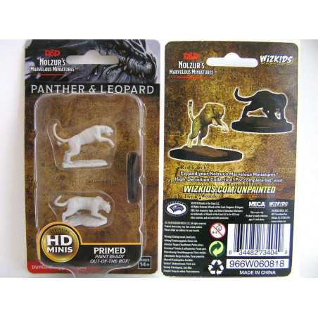 MINIATURAS D&D: PANTHER & LEOPARD