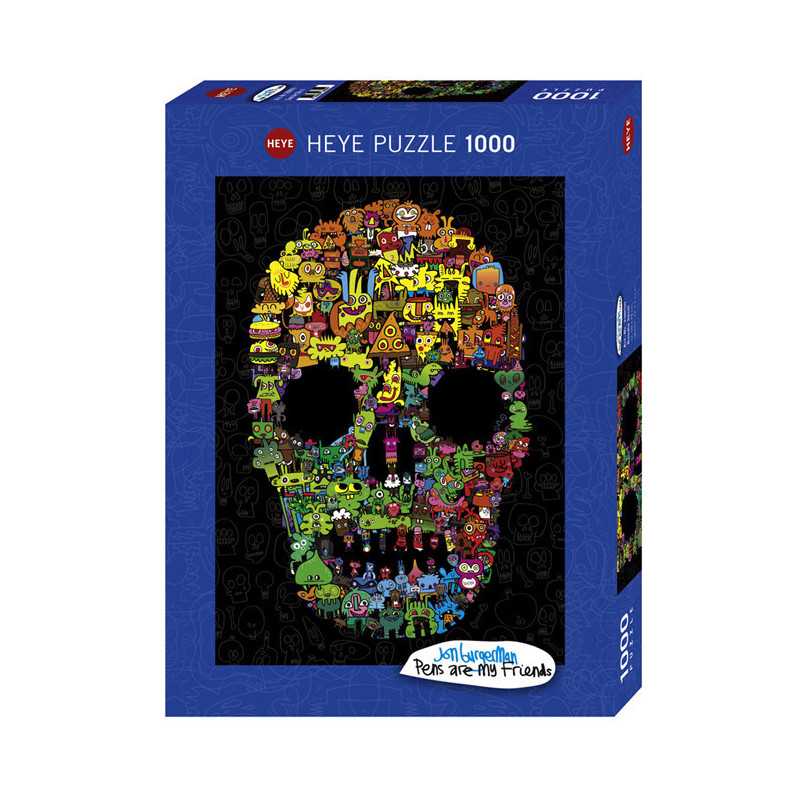 Puzzle 1000 pzs. BURGERMAN, Doodle Skull