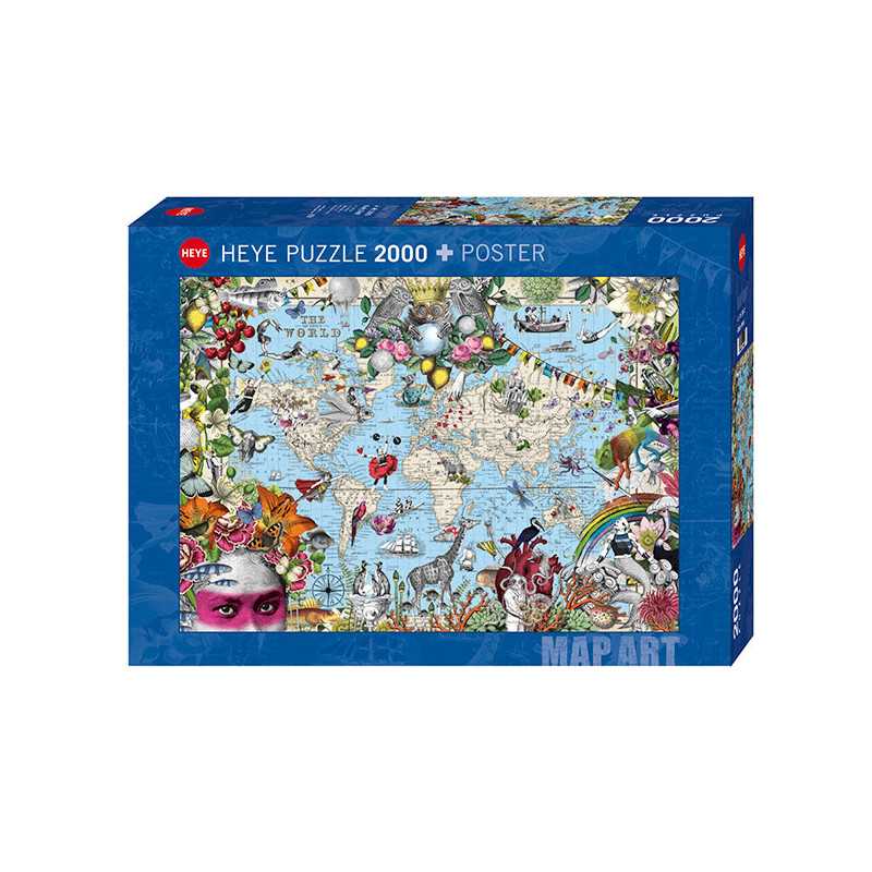 Puzzle 2000 pzs. PABUKU, Quirky World