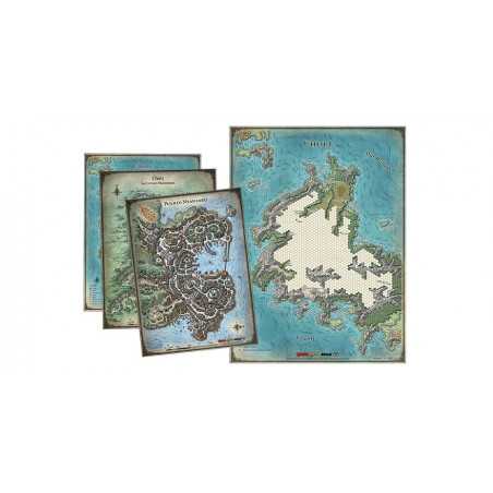D&D SET DE MAPAS DE LA TUMBA DE LA ANIQUILACION