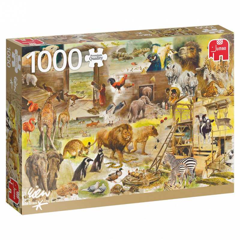 Puzzle 1000 pzs. R. Poortvliet, Building Noah's Ark