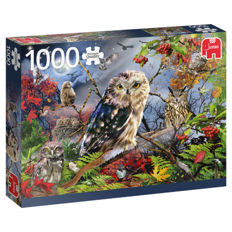 Puzzle 1000 pzs. PC Owls in the Moonlight