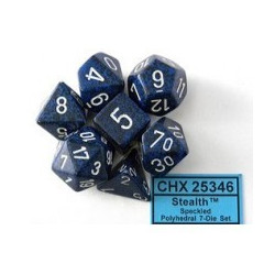 SET DE 7 DADOS MOTEADOS STEALTH