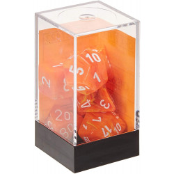 SET DE 7 DADOS VORTEX SOLAR C/BLANCO