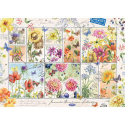 Puzzle 1000 pzs. J. Brinkman, Flower Stamps Summer