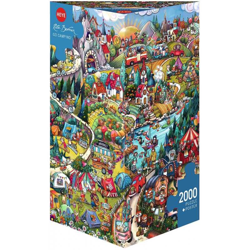 Puzzle 2000 pzs. BERMAN, Go Camping